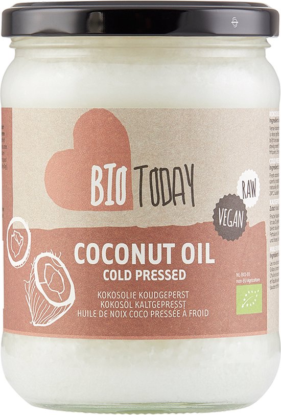 Biotoday Kokosolie Onverhit Biologisch 400GR van Biotoday