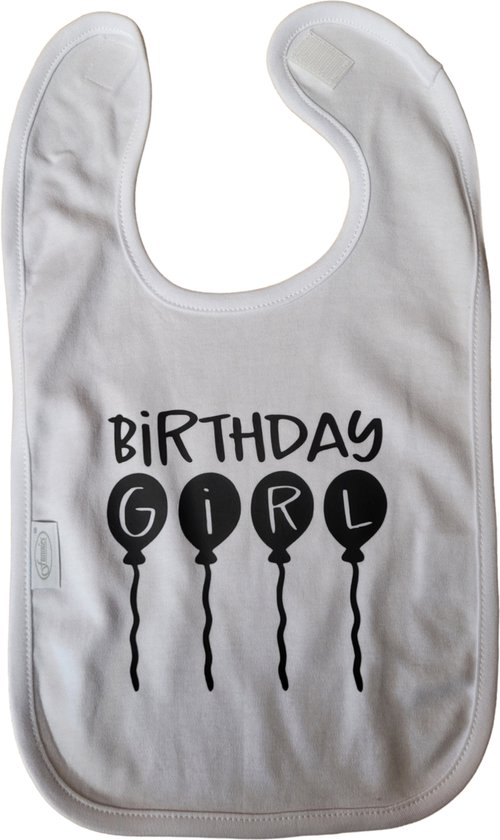 Birthday girl - slab - verjaardag - geschenk - baby - peuter- knoeien van Simply for kids
