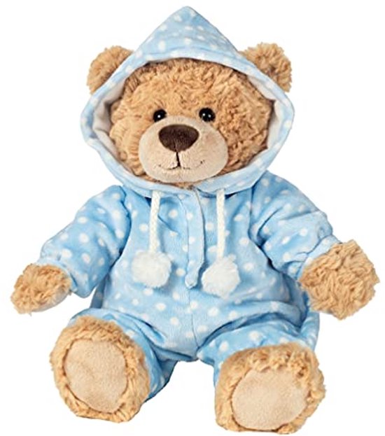 Blauwe Teddybeer 30 cm - Knuffeldier in Pyjama