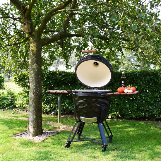 BLISS kamado 23 BBQ - houtskool barbecue - inclusief levenslange garantie, kooksysteem & meer accessoires. van BLISS
