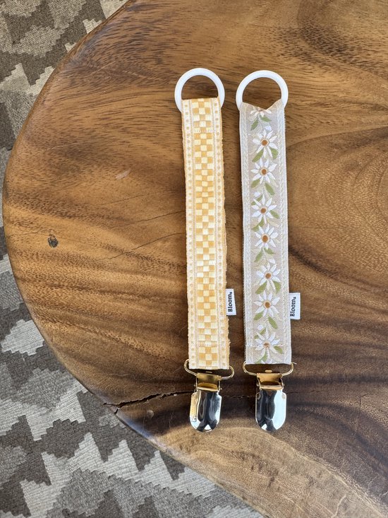 Bloom Babies - Speenkoord set Nice en Lima - Handgemaakt Speenclip - Kraamcadeau - Gratis inpakservice - Baby