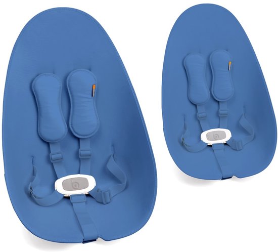 Bloom Fresco - Chrome -  Starterkit - zitting voor fresco- riviera blue (blauw) - baby van Bloom
