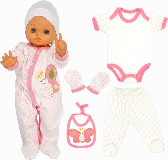 Blue eyes-Babycadeauset voor pasgeborenen, 100% natuurlijk katoen, eerste uitrusting, uniseks kleding, cadeauset, babyuitrusting voor baby's van 0-4 maanden-6 delig van Merkloos