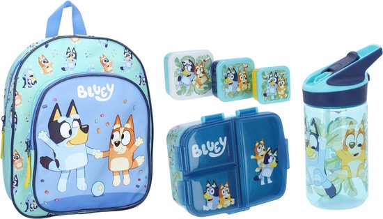 Bluey school set; rugzak en lunchset