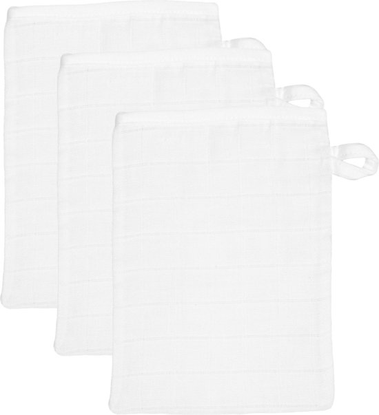 Blush & Blossom Wit 15 x 21 cm 3 Stuks Hydrofiel Washandjes TR-BB443405