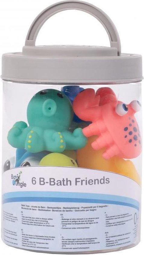 Bo Jungle B-Bath Friends 6 Stuks Badspeelgoed B900210 van Bo Jungle