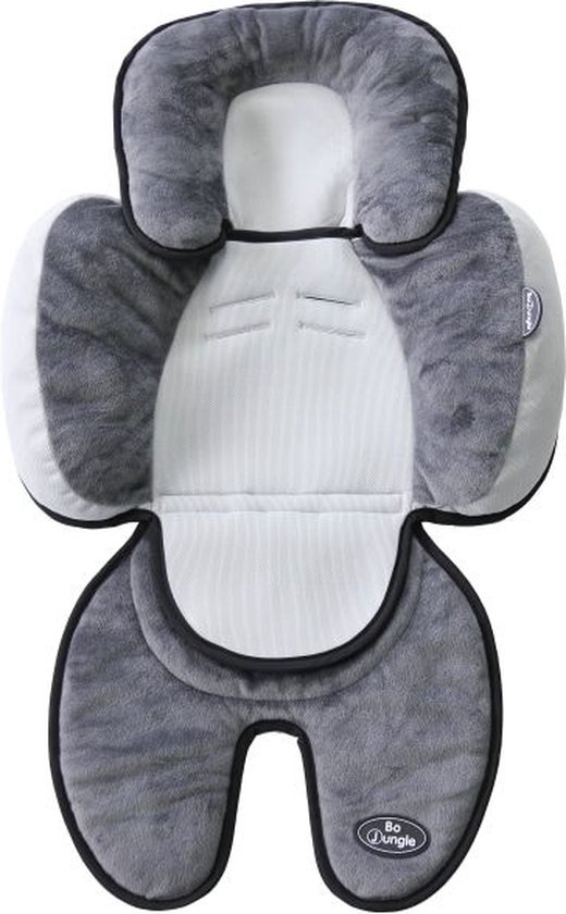 Bo Jungle B-Snooze Grey-Black 3 in 1 Universeel Kussen van Merkloos