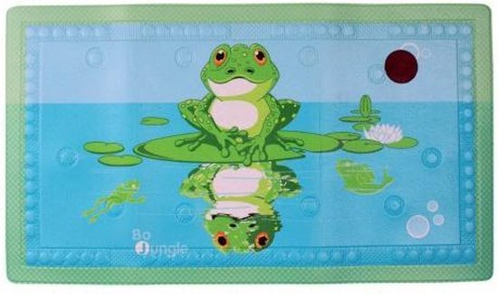 Bo Jungle - Badmat Antislip - Douche mat - Temperatuur indicator Strip - Met zuignappen - Anti-slip - Rechthoek - 40 x 70 cm - Leuke kleuren en tekening - Kinderen en Volwassenen - Bathmat with Temperature Froggy van Bo Jungle