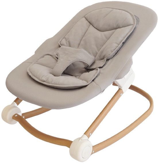 Bo Jungle Grow With Me Bouncer - Pure White (witte poten, zitgedeelte grijs) van Bo Jungle