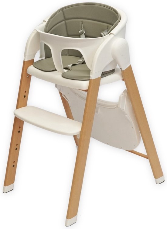 Bo Jungle - Grow With Me High Chair Wit - Verstelbaar - Comfortabel - Ergonomisch van Bo Jungle