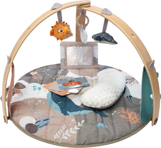 Bo Jungle - Ocean Bliss Wooden Play Gym - speelmat - knuffelfiguren van Bo Jungle