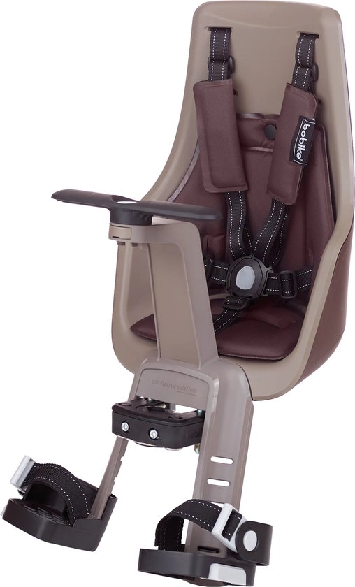 Bobike Exclusive Mini Plus Fietsstoeltje - Stuurbevestiging - Chocolate van Merkloos