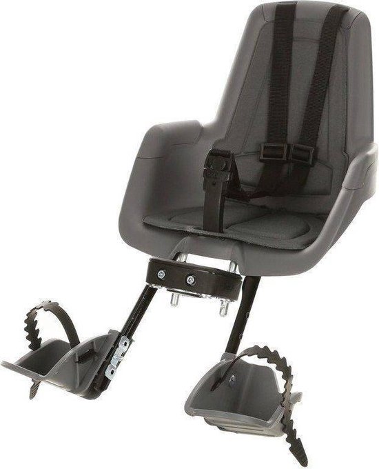 Bobike Mini Classic Fietsstoeltje met Kussenset - Grijs van Merkloos