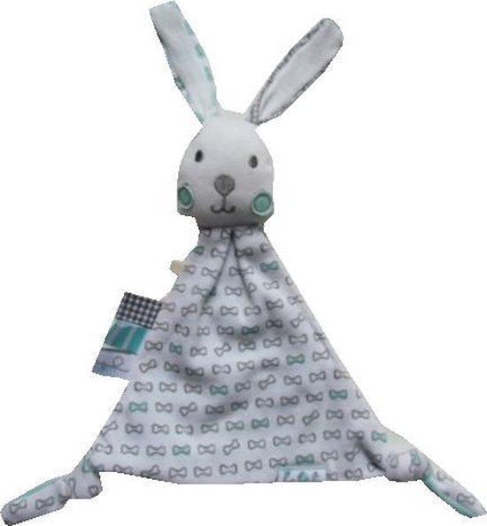 Boboli baby konijn knufeldoekje - Blauw - Maat Unic van Boboli