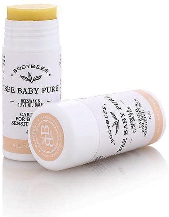 Bodybees baby pure beeswax 40ml stick voor de gevoelige babyhuid en luieruitslag van Bodybees