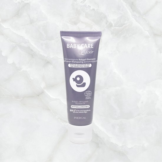 Bodygel & Shampoo - e'lifexir Baby Care - 200ml - Dermatologische Bodygel/Shampoo - Vegan - Microplastic FREE van E'lifexir