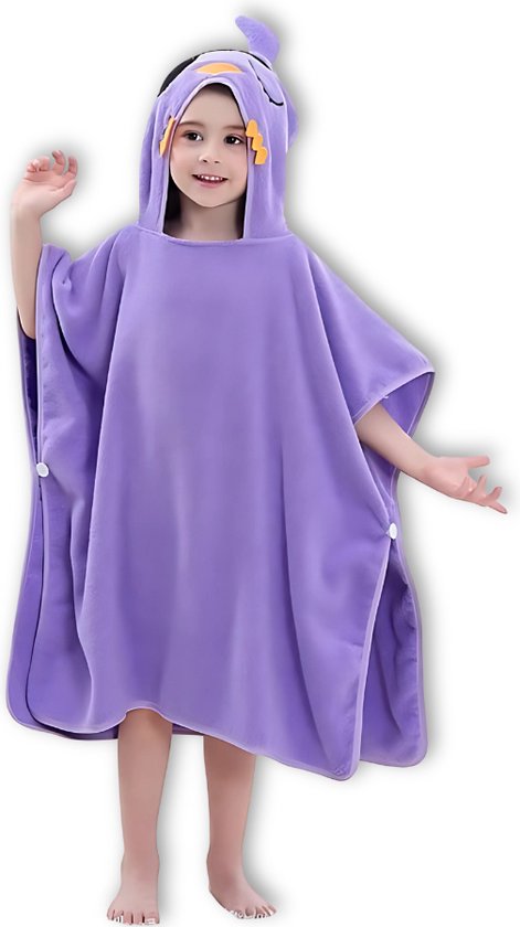 BoefieBoef Octopus Piraat Bio Katoen Baby & Kinder Badponcho met Capuchon - Dieren Design - Badcape 1-7 Jaar - Peuter Strandponcho & Kleuter Zwemponcho - Absorberend & Sneldrogend - Handdoek - Kraamcadeau - jongens - meisjes - Sinterklaas - kerst van Merkloos