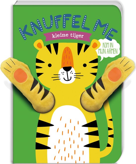 Boek - Knuffel me - Kleine tijger - Met vingerpopfunctie van Merkloos