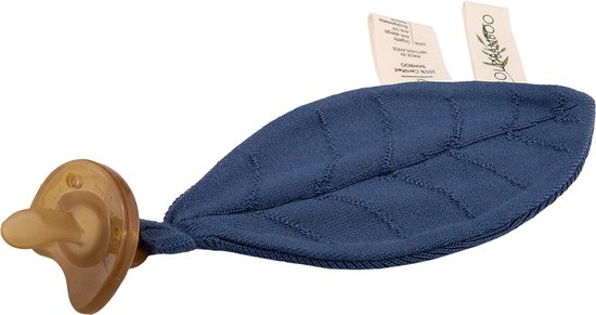 Bold Bamboo speendoekje Leif - 100% Organisch Bamboe - Knit - Donkerblauw van Bold Bamboo