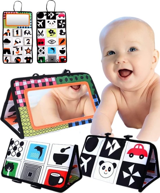 Boncy® Knisperboekje Baby - Speelgoed Tummy Time - Buikligtrainer - Montessori Boekjes eerste jaar 0 1 2 - Boek 6 maanden - Babyboek - Babyspeelgoed van $