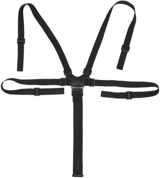 Bondoo Veiligheidstuigje kinderstoel - Tuigje kind - 5 Punts Gordel - Zwart van Merkloos