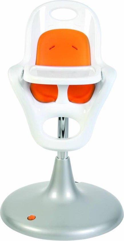 Boon kinderstoel met pneumatische lift Flair wit oranje