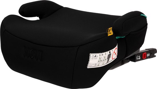 Booster Novi Baby® Jimm V2 I-Size Isofix All Black van Merkloos