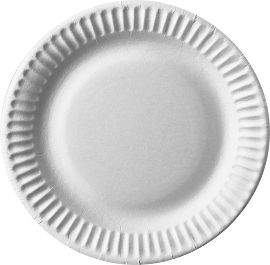 Bord IEZZY D 15cm karton wit (kleine borden) van Duni