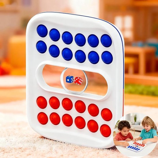 Bordspel Voor Kinderen: Rekenen Met Optellen En Aftrekken – Educatief Speelgoed Voor 4-7-jarigen – Tweespeler-spel Met Rode En Blauwe Bubbels, Voor Het Trainen Van Logisch Denken En Reactievermogen, En Als Leermiddel Voor Wiskunde in De Kleuterschool van Merkloos