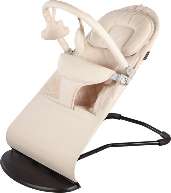 Born Lucky Wipstoel Baby - Opvouwbaar & Verstelbaar - Met Speelboog - Beige van Merkloos