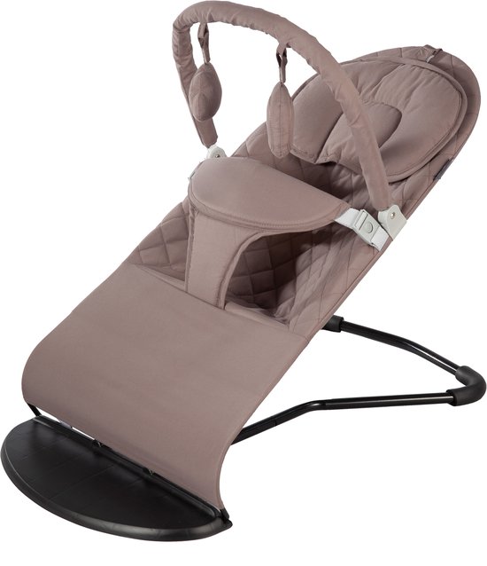 Born Lucky Wipstoel Baby - Opvouwbaar & Verstelbaar - Met Speelboog - Chocolate van Merkloos