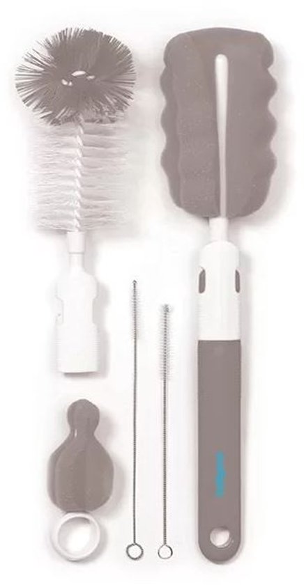 Borstelset Fles / Beker Babyono Antraciet