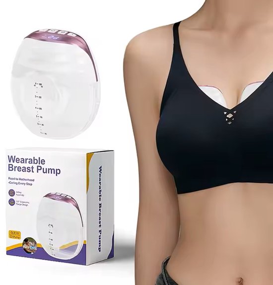 Borstkolven- borstkolf- Elektrisch borst kolf-Handsfree borst kolf- no hands breast pump van Merkloos