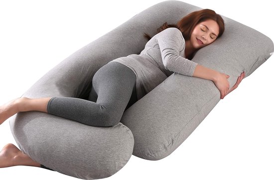 Borstvoedingskussen , Hoogwaardige materialen - zijslaapkussen , Katoen -pregnancy pillow, support pillow / Comfortabel voedingskussen van TotaalDeals