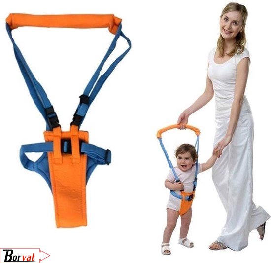 Borvat®| Baby Loophulp - Leren Lopen - Baby Assistent - Peuter loophulp - Veilig - Eerste Stapjes – Oranje - Baby Walker – Leren Lopen – Baby Harnas Assistent – Loophulpje Baby – Loophulp Kind – Peuter Harnas – Loophulpmiddel - Babyloopleermiddelen van Borvat
