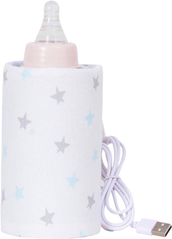 Bottle Warmer Bag, Milk Warmer Sleeve, Travel Heating Sleeve, Nursing Bottle Warmer Keeper, Draagbare Milk Warmer Sleeve USB-Isolatie Cover Baby Bottle Warmer voor Reizen, Rijden en Binnen Gebruik,