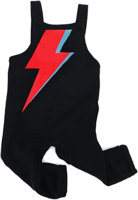 Bowie Bolt Tuinbroek Voor Baby Peuter En Kind – Funky Romper Outfit – Alternatieve Unisex Kleding – Jongens En Meisjes van Merkloos
