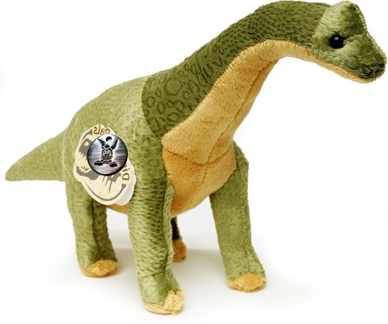 Brachiosaurus Knuffeldier - Pluche Dino - Spelen en Knuffelen - Gevuld met gerecycled materiaal - 43 cm - Groen