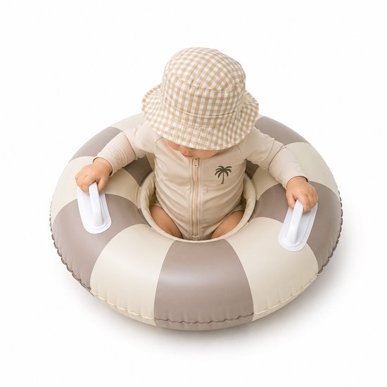 BRD Zwemband Beige - Zwemring - Zitje - Handgrepen