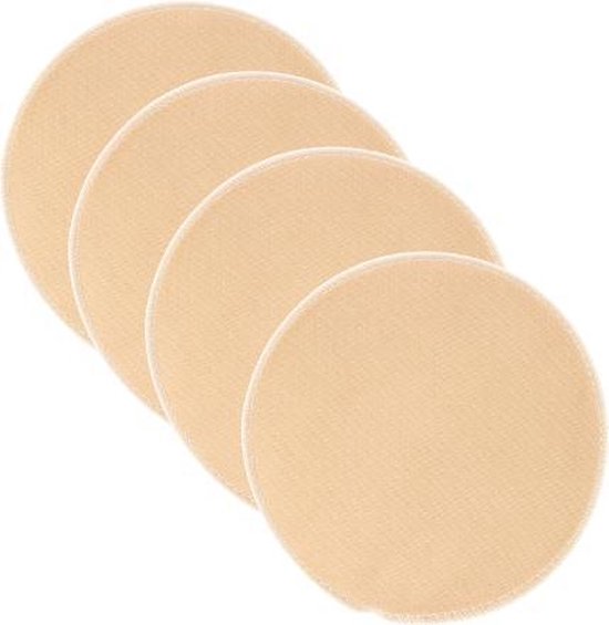 Breast Pads Zoogcompressen - Wasbaar - Honey - 4 stuks van WOMBIES