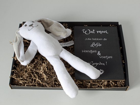 Brievenbus cadeau Kaya Wit - cadeau geboorte - kraamcadeau van Boekweit.