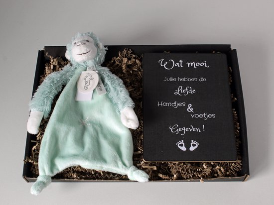 Brievenbus cadeau Monckey Mickey Tuttle - kraam cadeau - cadeau geboorte van Miko