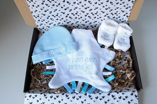 Brievenbus cadeau Prins - cadeau baby - kraamcadeau - cadeau babyshower - cadeau baby jongen van Kraamy