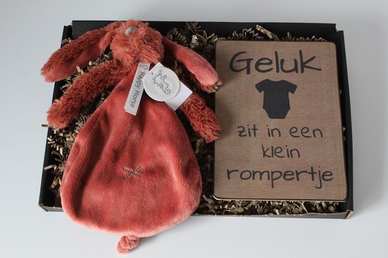 Brievenbus cadeau Rabbit Richie Rusty - cadeau baby - knuffel happy horse van Happy Horse