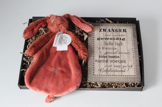 Brievenbus cadeau Richie Rabbit Rusty - tekstbord - knuffel happy horse van Happy Horse