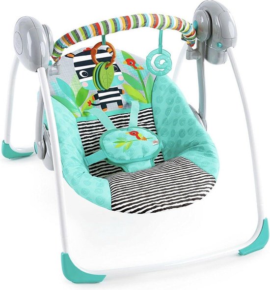 Bright Starts zig zag zebra Portable Swing babyschommel van Bright Starts