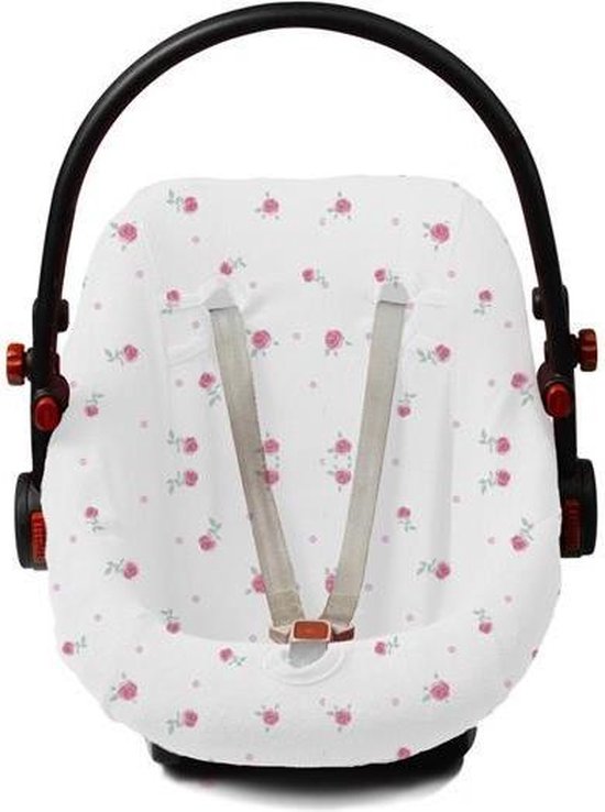 Briljant Baby - Autostoelhoes Fleur 0+ Wit/roze - Zomerhoes van Briljant