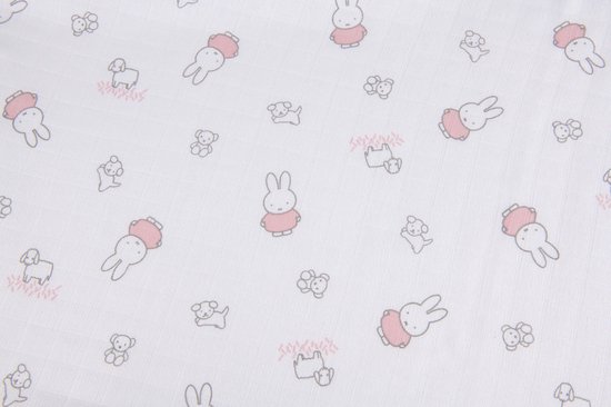 Briljant Baby Hydrofiel Doeken Nijntje - Luiers - 70x70 cm - Roze van Briljant