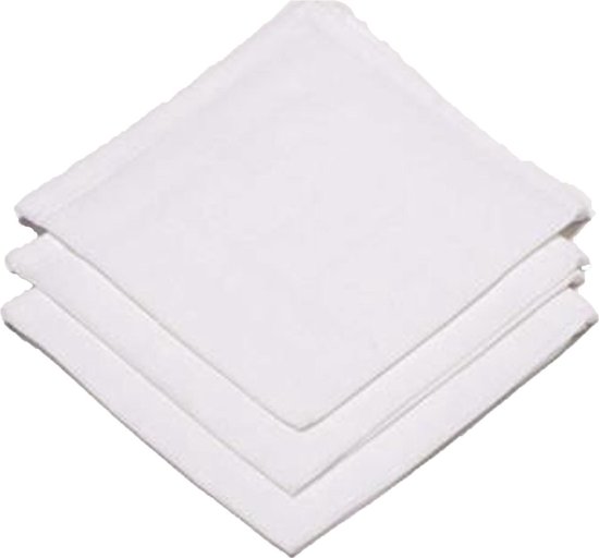 Briljant Baby - Hydrofiel Monddoekje Wit - Hydrofiele doeken - Wit van Briljant