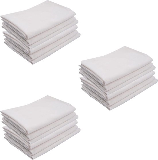 Briljant Baby Hydrofiele Multidoeken - Luiers Hydrofiel - Wit - 18 stuks - 70x70 cm van Briljant